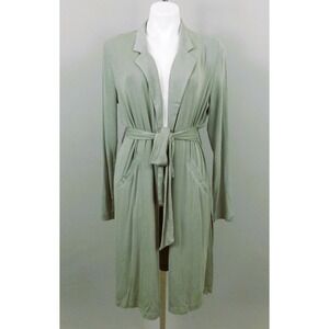 Lisa Rinna Collection Belted Notch Collar Jacket, Green, Medium